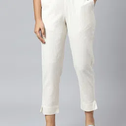 AURELIA Women Regular Fit Crop Trousers-image-86