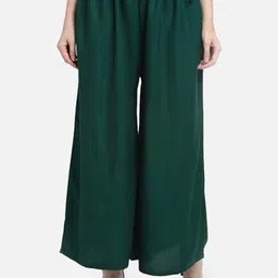 Moda Rapido Women Relaxed Flared Trousers-picture-40