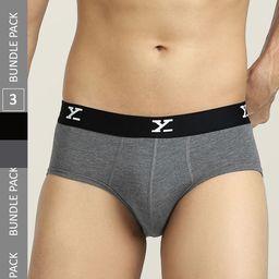 XYXX Men Pack Of 3 Low-Rise Anti Microbial Briefs-picture-45