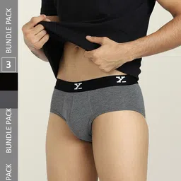 XYXX Men Pack Of 3 Anti Microbial ACE Intelisoft Modal Basic Briefs-picture-5