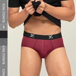 XYXX Men Pack of 3 IntelliSoft Antimicrobial Micro Dualist Briefs XYBRF3PCKN802-image-10
