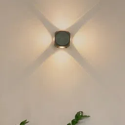 Fos Lighting Black Solid Square Shaped $-Side Light Up Outdoor Lamp-38
