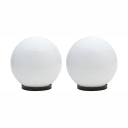 Weldecor 2-Pcs White Outdoor Gate Lamps-13