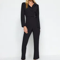 Trendyol V-Neck Basic Jumpsuit-image-45