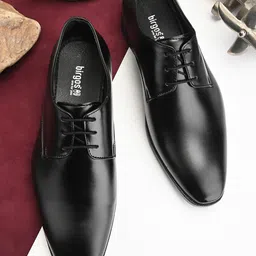 birgos Men Round Toe Lace-Up Formal Derbys-image-74