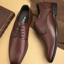 birgos Men Round Toe Lace-Up Formal Derbys-image-29