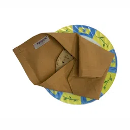FOVEROS Mustard Yellow 3 Pieces 35 cm x 35 cm Cotton Lunch Box Napkins-image-92