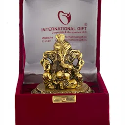 INTERNATIONAL GIFT Gold Toned Brass Religious Showpiece-image-84