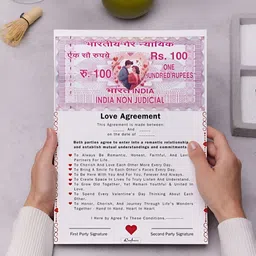 eCraftIndia White and Pink Love Contract Agreement-image-2