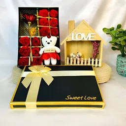 Giftii Red & Black 4 Pieces Home Gift Sets-24
