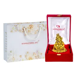 INTERNATIONAL GIFT Shehanais Ganesh Idol With Beautiful Red Velvet Box-image-102