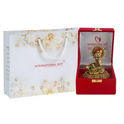 INTERNATIONAL GIFT Laddu Gopal Idol With Beautiful Red Velvet Box-image-139
