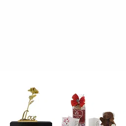 INTERNATIONAL GIFT Gold-Plated Rose & Small Greeting Cards Message Bottle Gift Set-image-38