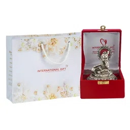 INTERNATIONAL GIFT Silver-Plated Laddu Gopal God Idol Statue Home Gift Sets-image-89