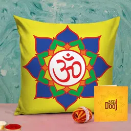 TIED RIBBONS Bhai Dooj Special Printed Cushion Combo Gift Pack-29