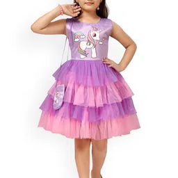 Aarika Purple Net Dress-image-65