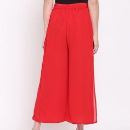 RIVI Women Georgette Layered Palazzos-image-99