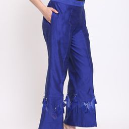 RIVI Women Ethnic Pure Cotton Palazzos-image-35