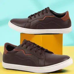 FAUSTO Men Contrast Sole Sneakers-picture-6