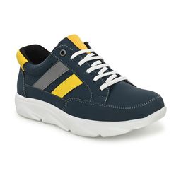 John Karsun Men Striped Antibacterial Contrast Sole Sneakers-image-83