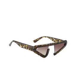 Floyd Unisex Browline Sunglasses with UV Protected Lens LH083_BRUG_BRN-1