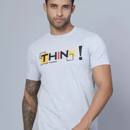 Cantabil Men Typography Printed Cotton T-shirt-image-62