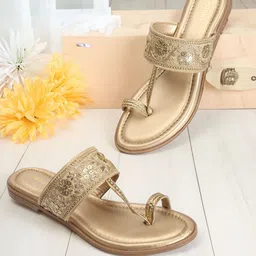 Anouk Ethnic Embellished One Toe Flats-21