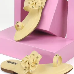 FAUSTO Embellished One Toe Flats-46