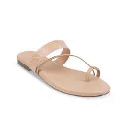 Metro Textured One Toe Flats-image-42