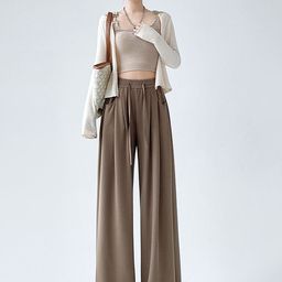 LULU & SKY Women Loose Fit High-Rise Trousers-image-62