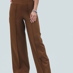 BLUEBIRD Women Relaxed Loose Fit High-Rise Trousers-image-40