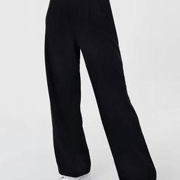 HIGH BUY Women Relaxed Loose Fit High-Rise Trousers-image-84
