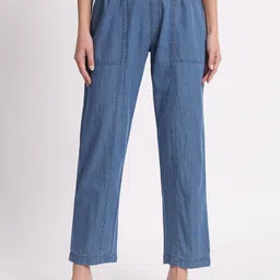 BAESD Women Relaxed Straight Leg High-Rise Denim Trousers-picture-19
