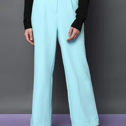 Vero Moda Women Straight Fit High-Rise Side Stripes Trousers-image-42
