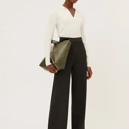 Marks & Spencer Women Straight Fit High-Rise Parallel Trousers-picture-58