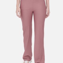 Orchid Blues Women Pink Striped High-Rise Trousers-image-37
