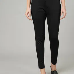 FITHUB Women Sharp Slim Fit High-Rise Formal Trousers-picture-14