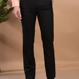 Canary London Men Smart Slim Fit Wrinkle Free Trousers-image-50
