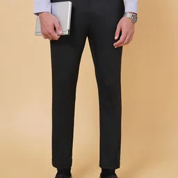 BYFORD by Pantaloons Men Low-Rise Formal Trousers-picture-4