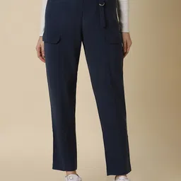 Allen Solly Woman Mid-Rise Cropped Trousers-image-89