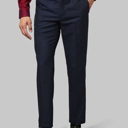 Raymond Men Blue Formal Trousers-image-2