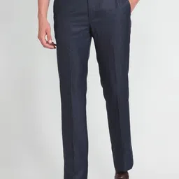 Arrow Men Mid-Rise Dobby Formal Trousers-57