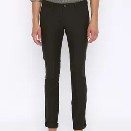 Basics Men Grey Skinny Fit Solid Low-Rise Trousers-image-76