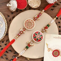 Voylla Men Set Of 2 Embellished Rakhi-image-7