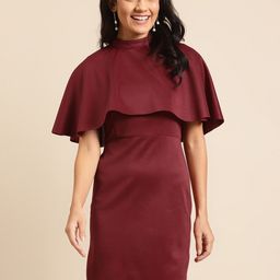DODO & MOA Flared Sleeves Scuba Sheath Dress-image-16