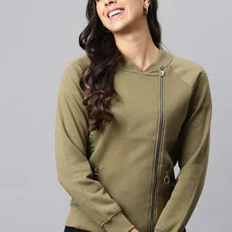 Campus Sutra Women Green Sweatshirt-image-96