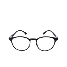 OPTIFY Unisex Clear Lens & Black Round Sunglasses with UV Protected Lens-11