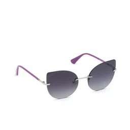 GUESS Women Cateye Sunglasses with UV Protected Lens-55