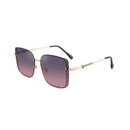 AUGEN Unisex Square Sunglasses with UV Protected Lens-46