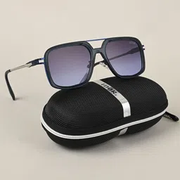 IDOR Unisex Square Sunglasses With UV Protected Lens IDOR-831-C4-18
